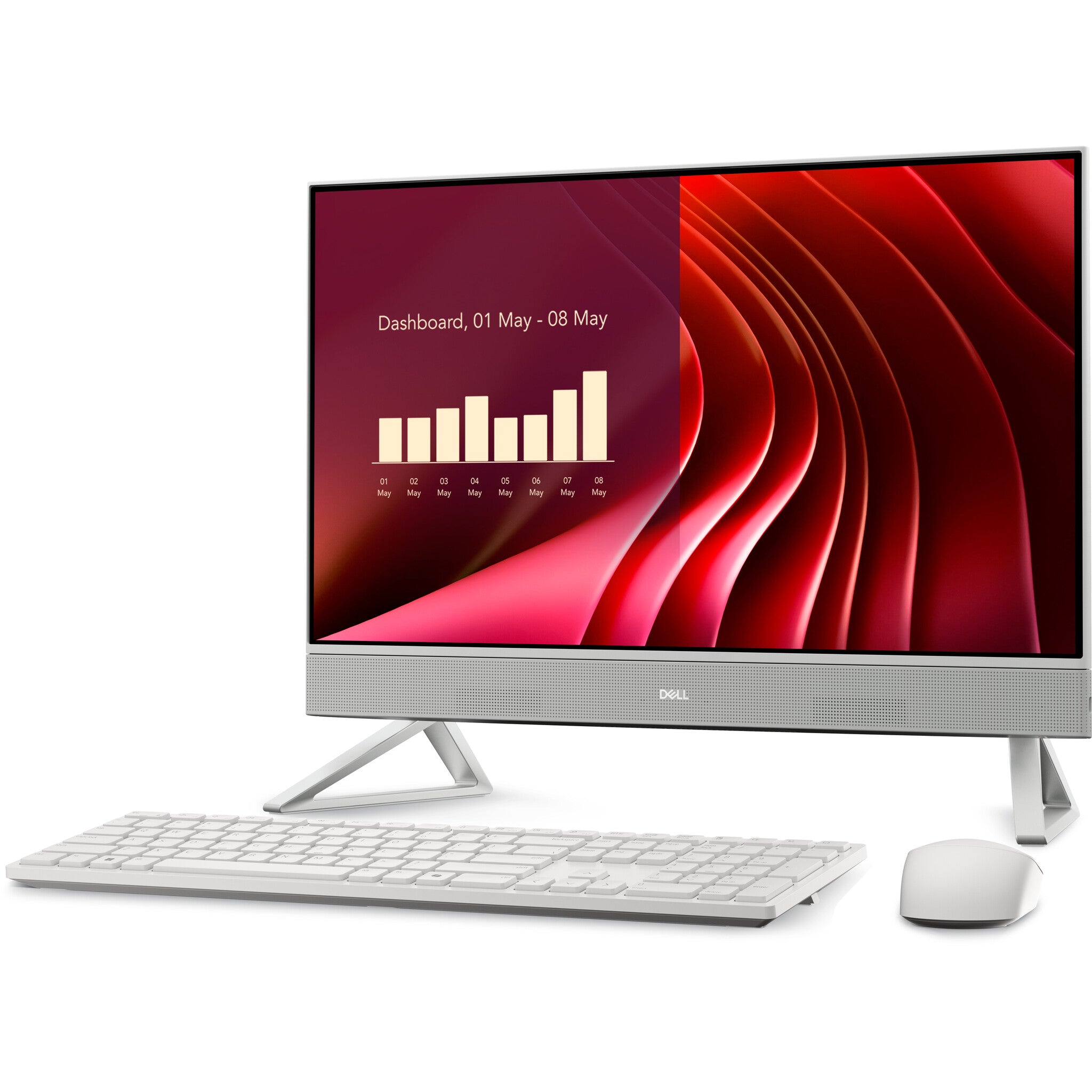 DELL EC24250 Intel® Core™ i5 i5-1334U 60.5 cm (23.8") 1920 x 1080 Pixeles Pantalla táctil PC todo en uno 16 GB DDR5-SDRAM 512 GB SSD Windows 11 Home Wi-Fi 6E (802.11ax) Plata