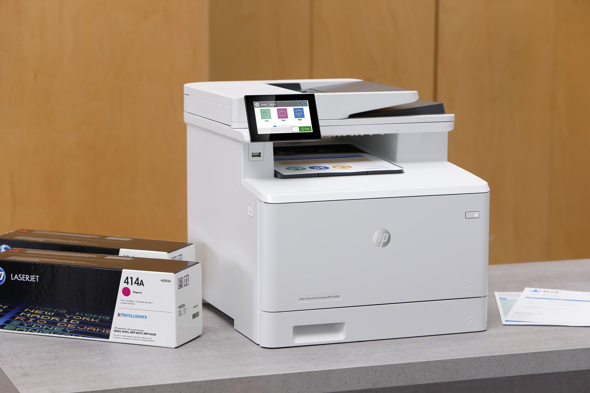 HP Cartucho de tóner original LaserJet 414A cian