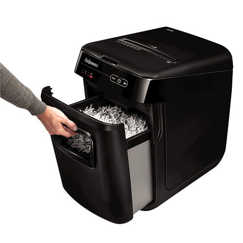Fellowes AutoMax 200C trituradora de papel Trituración cruzada 60 Db 22.9 cm Negro