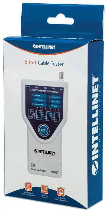 Intellinet Probador de cable 5 en 1