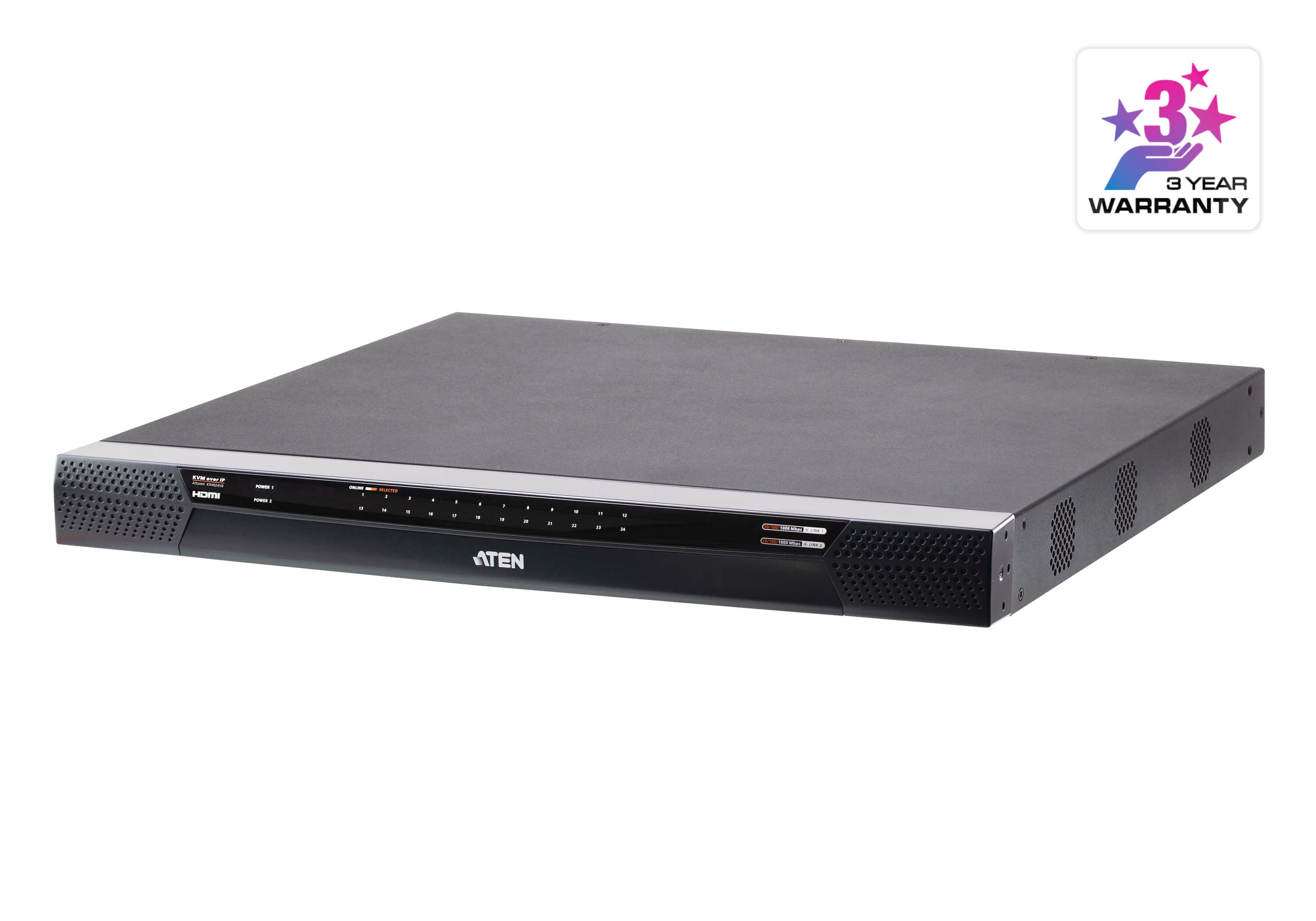 Switch KVM multi-interfaz por IP | 24 puertos y 1 acceso compartido local/4 remoto | Switches KVM con acceso por IP