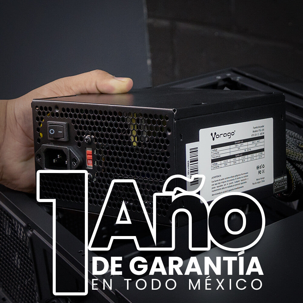 Vorago PSU-200 unidad de fuente de alimentación 600 W 20+4 pin ATX ATX Negro