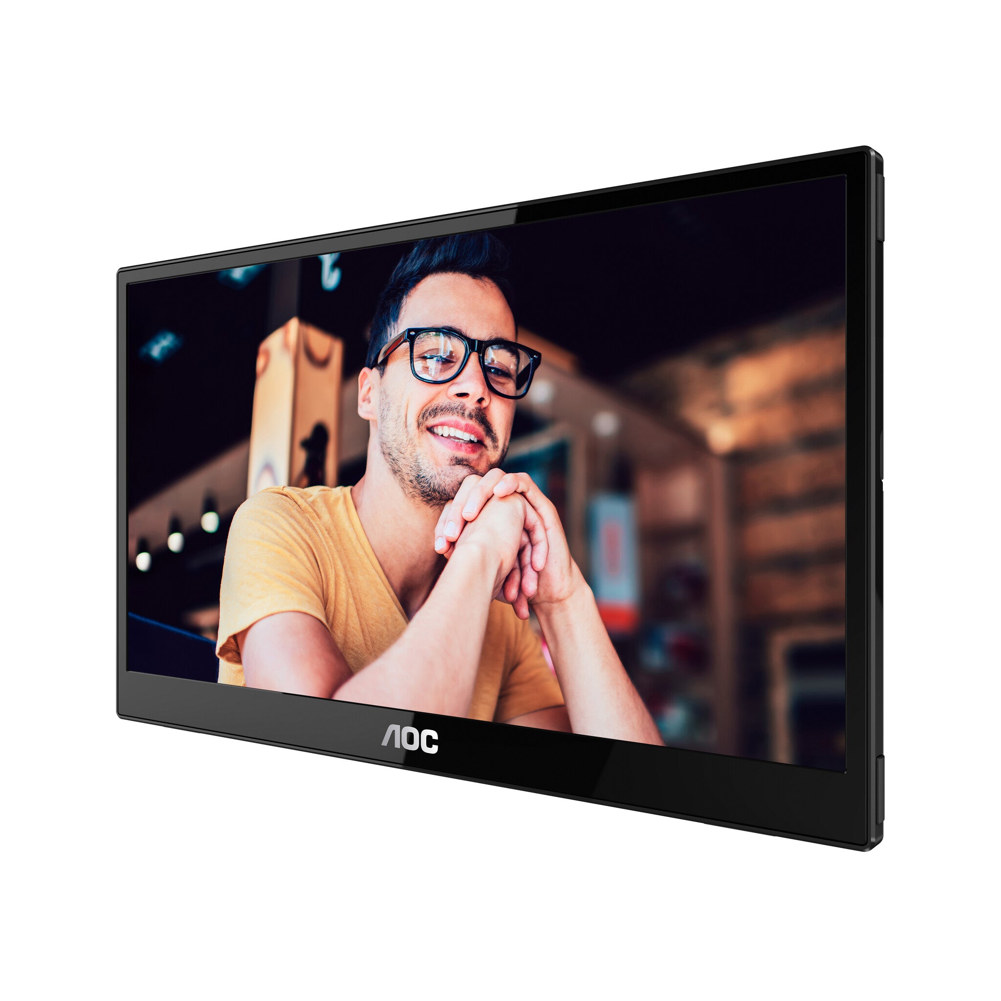 AOC 16T3E televisor y monitor portátil Negro 39.6 cm (15.6") 1920 x 1080 Pixeles