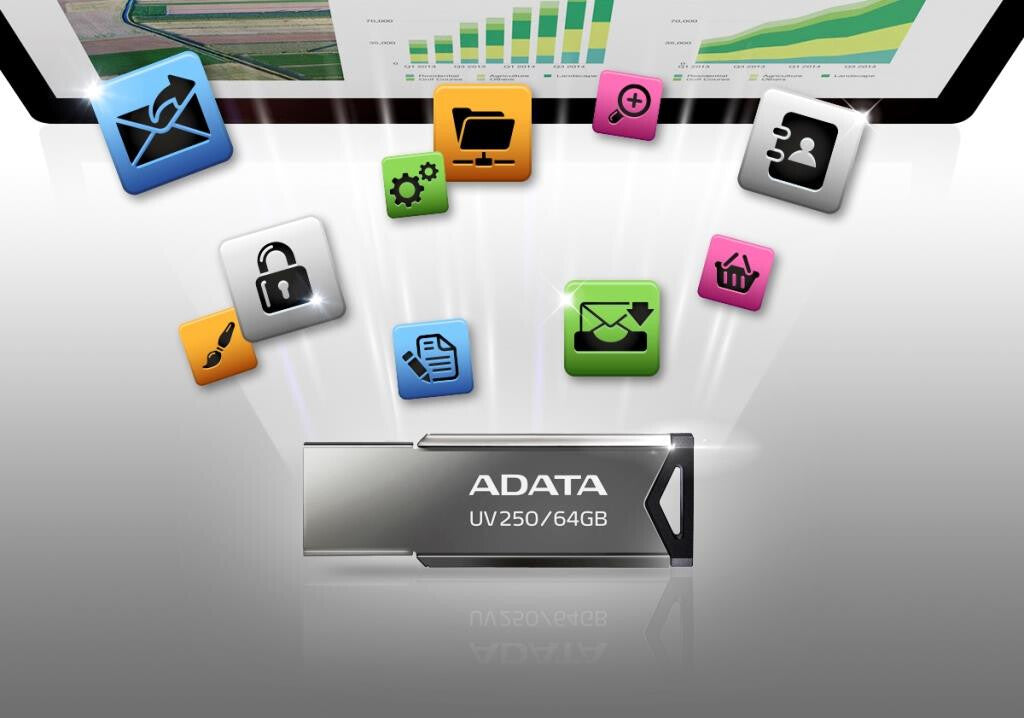 ADATA UV250 unidad flash USB 32 GB USB tipo A 2.0 Plata