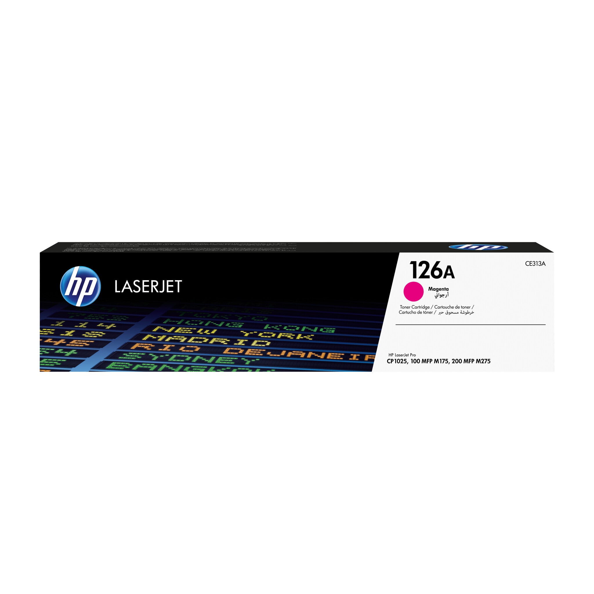 HP Cartucho original de tóner magenta 126A LaserJet