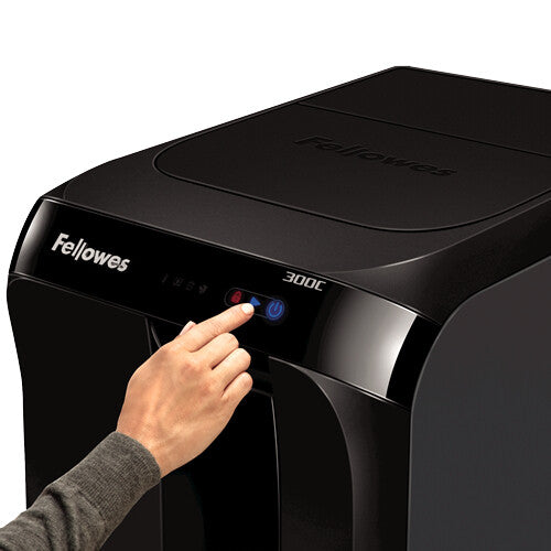 Fellowes Automax 350C trituradora de papel Trituración cruzada 22.9 cm Negro
