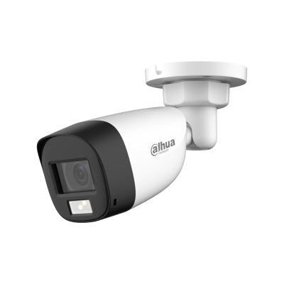 CAMARA ANALOGA/DAHUA/HAC-HFW1200CLN-IL-A/BULLET DE 2 MP/ ILUMINACIN DUAL INTELIGENTE FULLCOLOR/ LENTE DE 2.8MM/ 102 GRADOS DE APERTURA/ 20MTS DE IR Y LUZ IR/ MICRFONO INTEGRADO/ IP67/CVI/CVBA/AHD