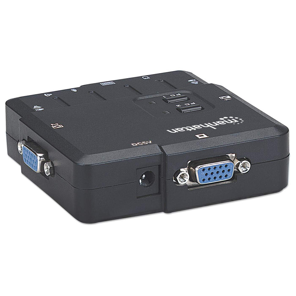 Manhattan Switch KVM Compacto de 2 Puertos