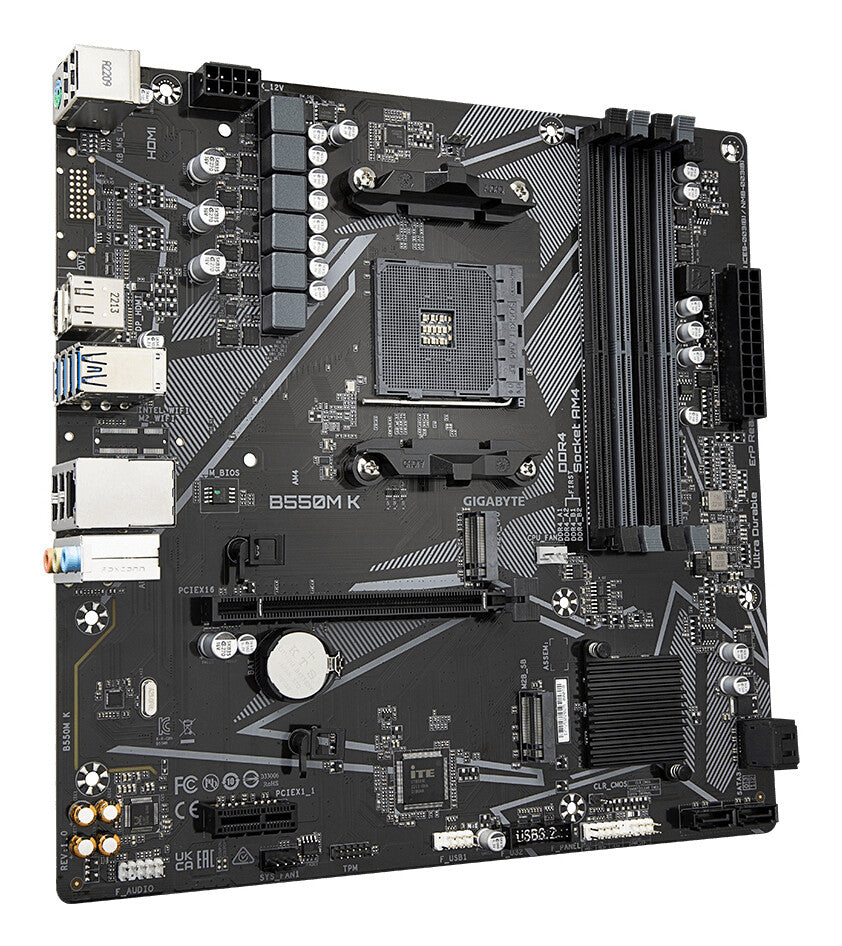 GIGABYTE B550M K placa base AMD B550 Enchufe AM4 Micro ATX