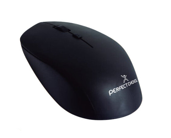 Perfect Choice Mouse inalámbrico Root Pro Negro PC-045137 - ratón Oficina Ambidiestro RF inalámbrico
