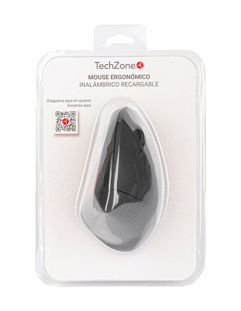 TechZone TZMOUINA-06 ratón Oficina RF inalámbrico + bluetooth Óptico 1600 DPI