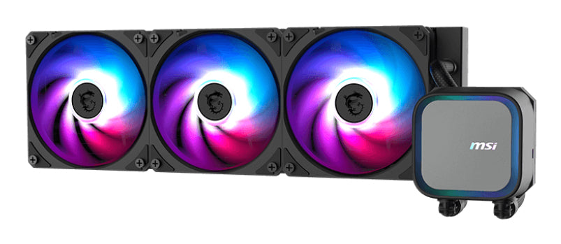 Enfriamiento Líquido MSI MAG CORELIQUID A13 360 para CPU 3x 120mm hasta 2000RPM Blanco