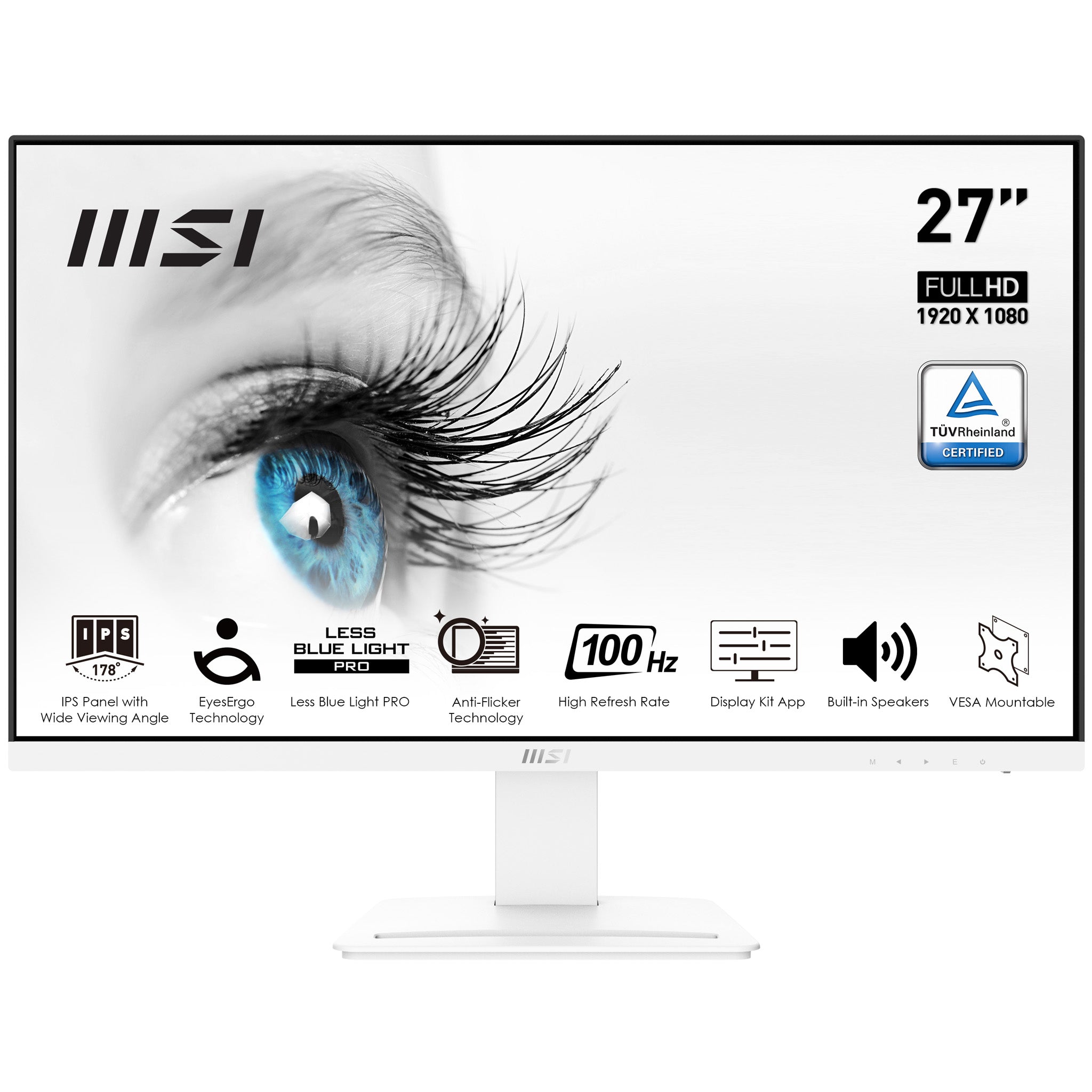 MONITOR PROFESIONAL MSI  PRO MP273AW /27/TR 1MS/100 HZ/2XHDMI/DP/IPS/D-SUB(VGA)
