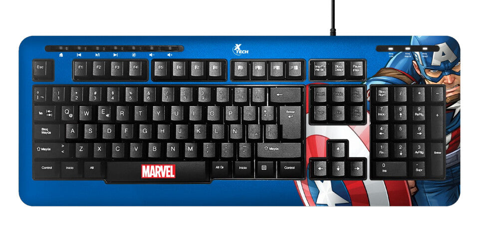 Xtech XTK-M401CA teclado Universal USB QWERTY Español Multicolor