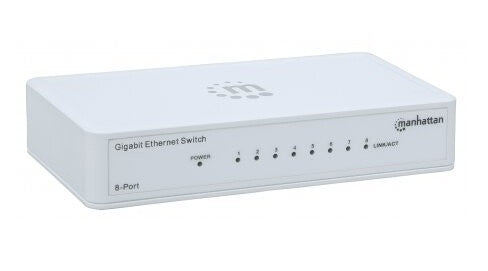 Manhattan Switch de Escritorio Gigabit Ethernet de 8 puertos