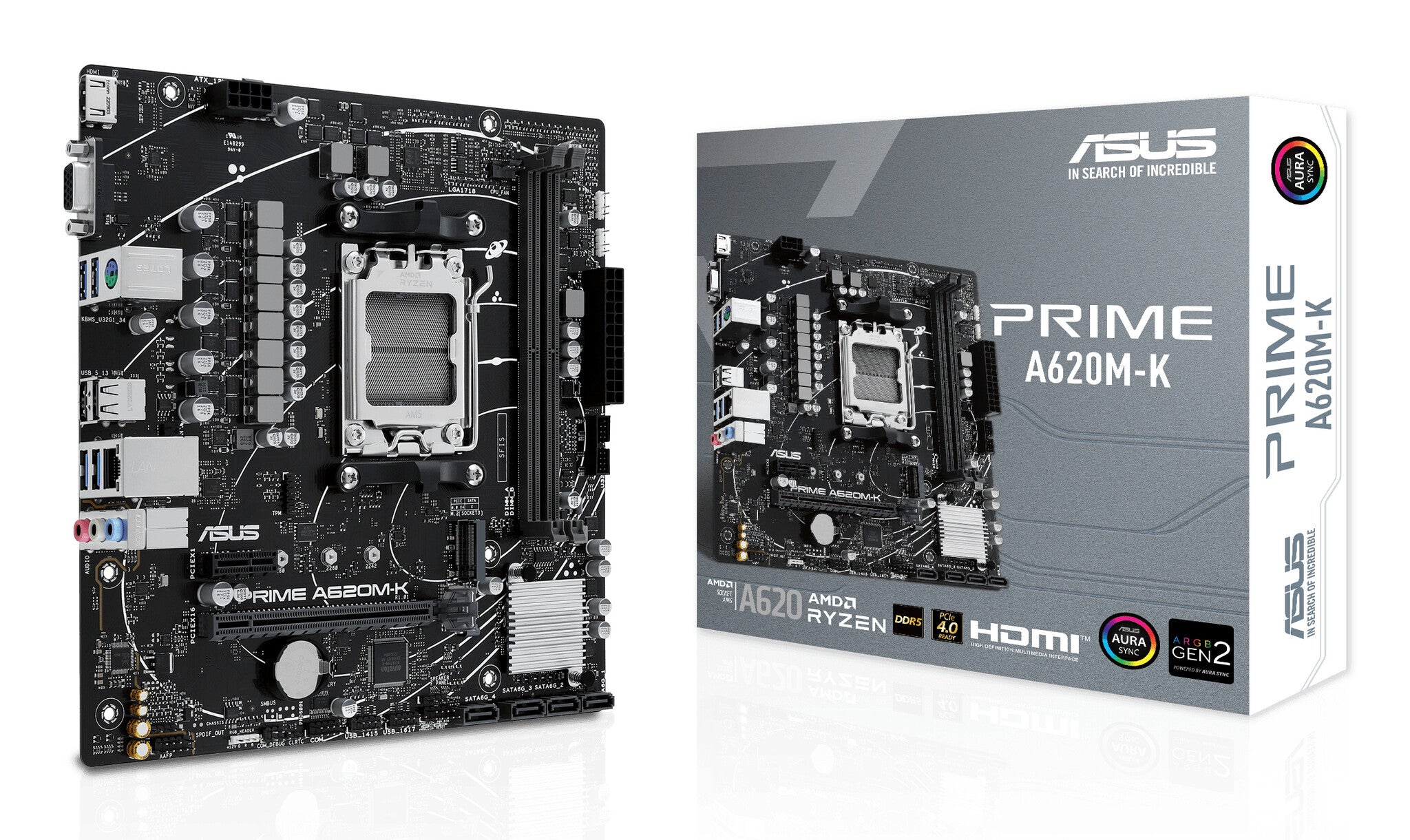 ASUS PRIME A620M-K AMD A620 Enchufe AM5 Micro ATX