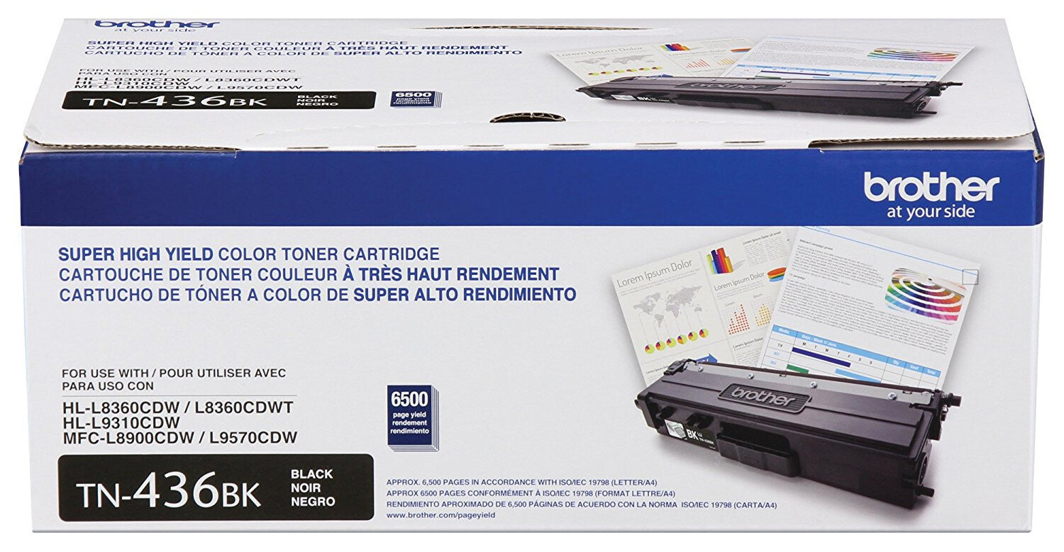 Brother TN-436BK cartucho de tóner 1 pieza(s) Original Negro