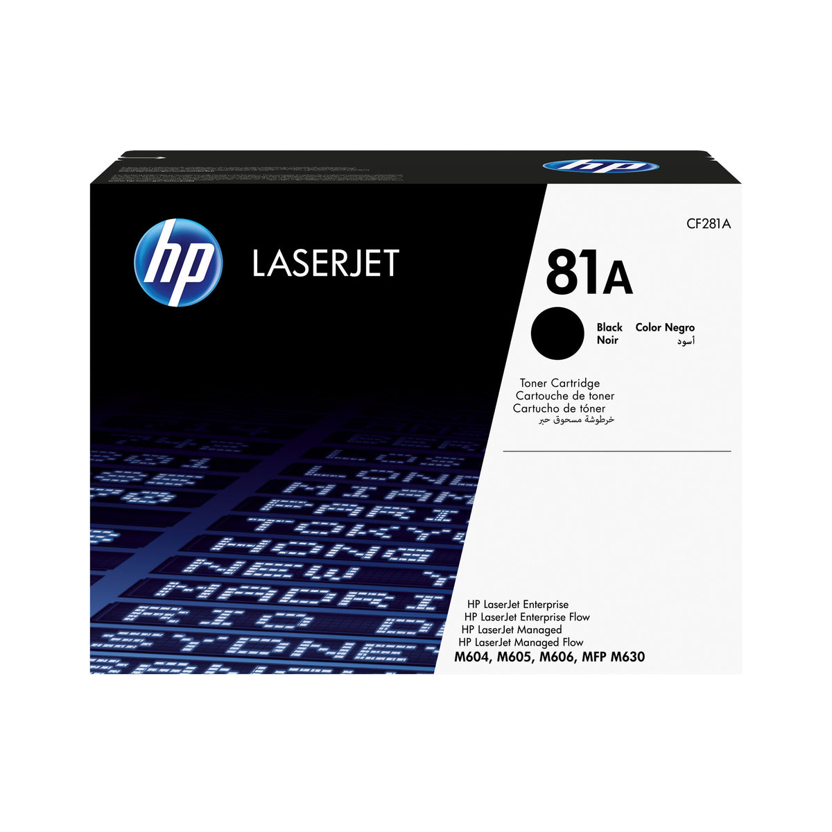 HP Cartucho de tóner original 81A LaserJet negro