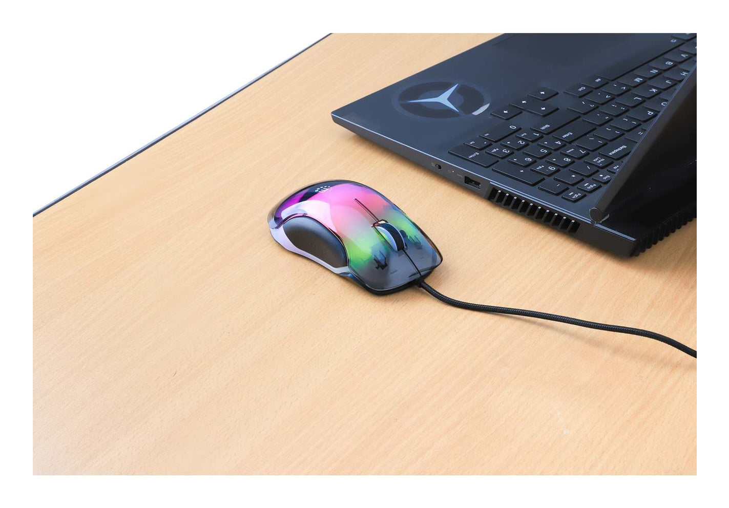 Manhattan 190381 ratón Universal Ambidiestro USB tipo A Óptico 12800 DPI