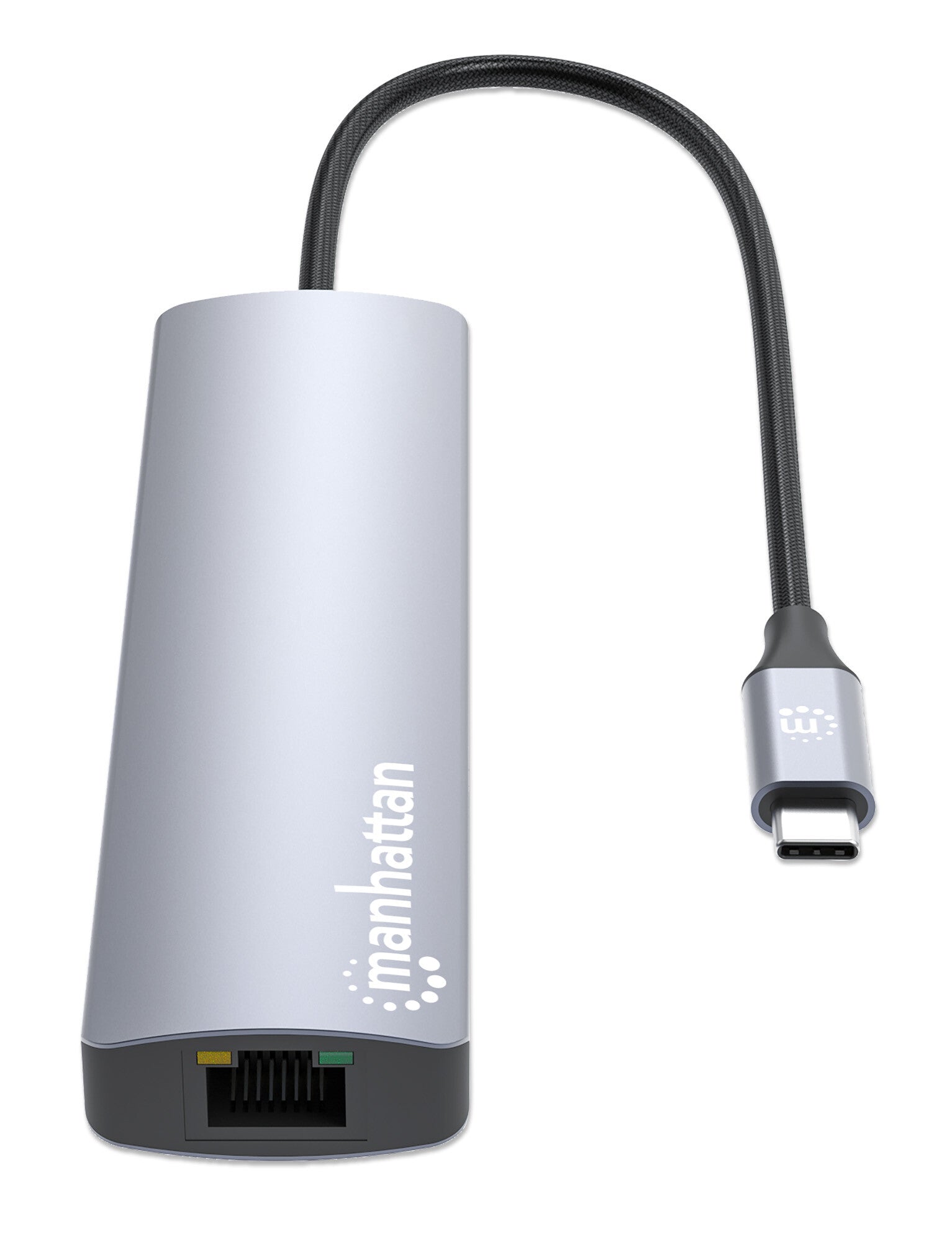 Manhattan Estación Docking USB-C con lector de tarjetas, 7 en 1
