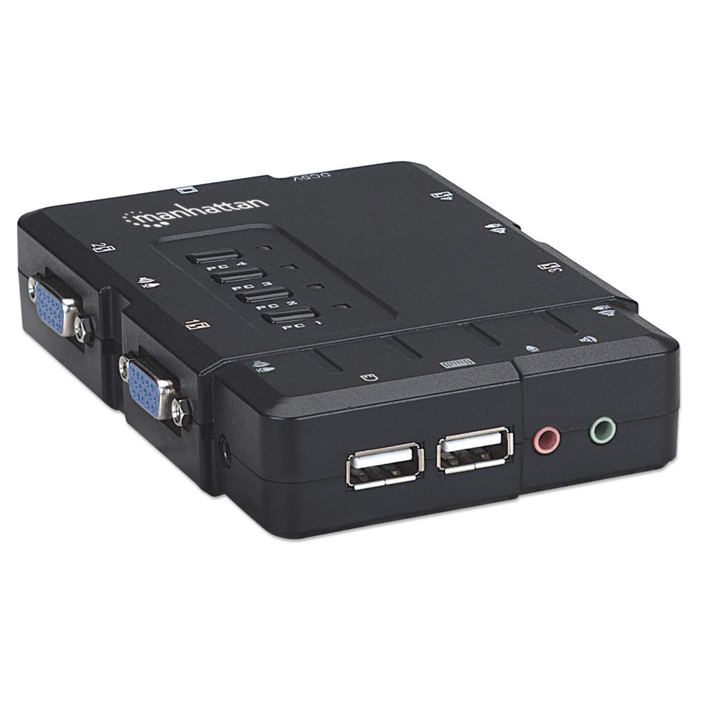 Manhattan Switch KVM Compacto 4 Puertos