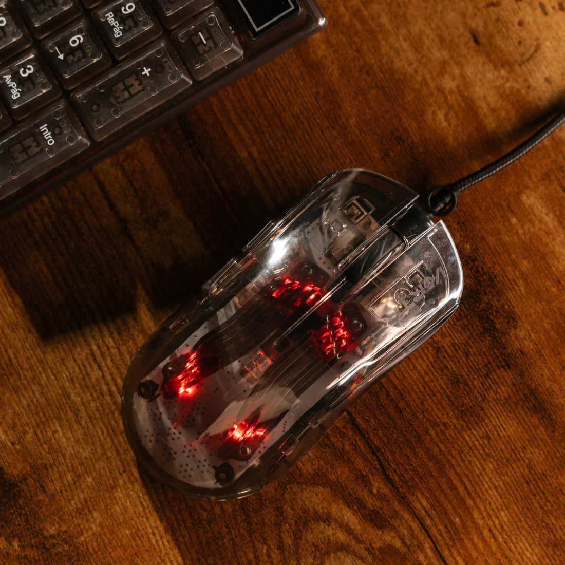Perfect Choice V-930723 teclado Ratón incluido Juego USB Transparente