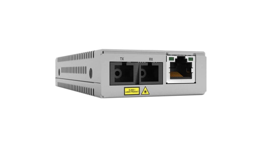 Convertidor de medios Gigabit, conector SC Distancia (20KM) Monomodo Versión TAA