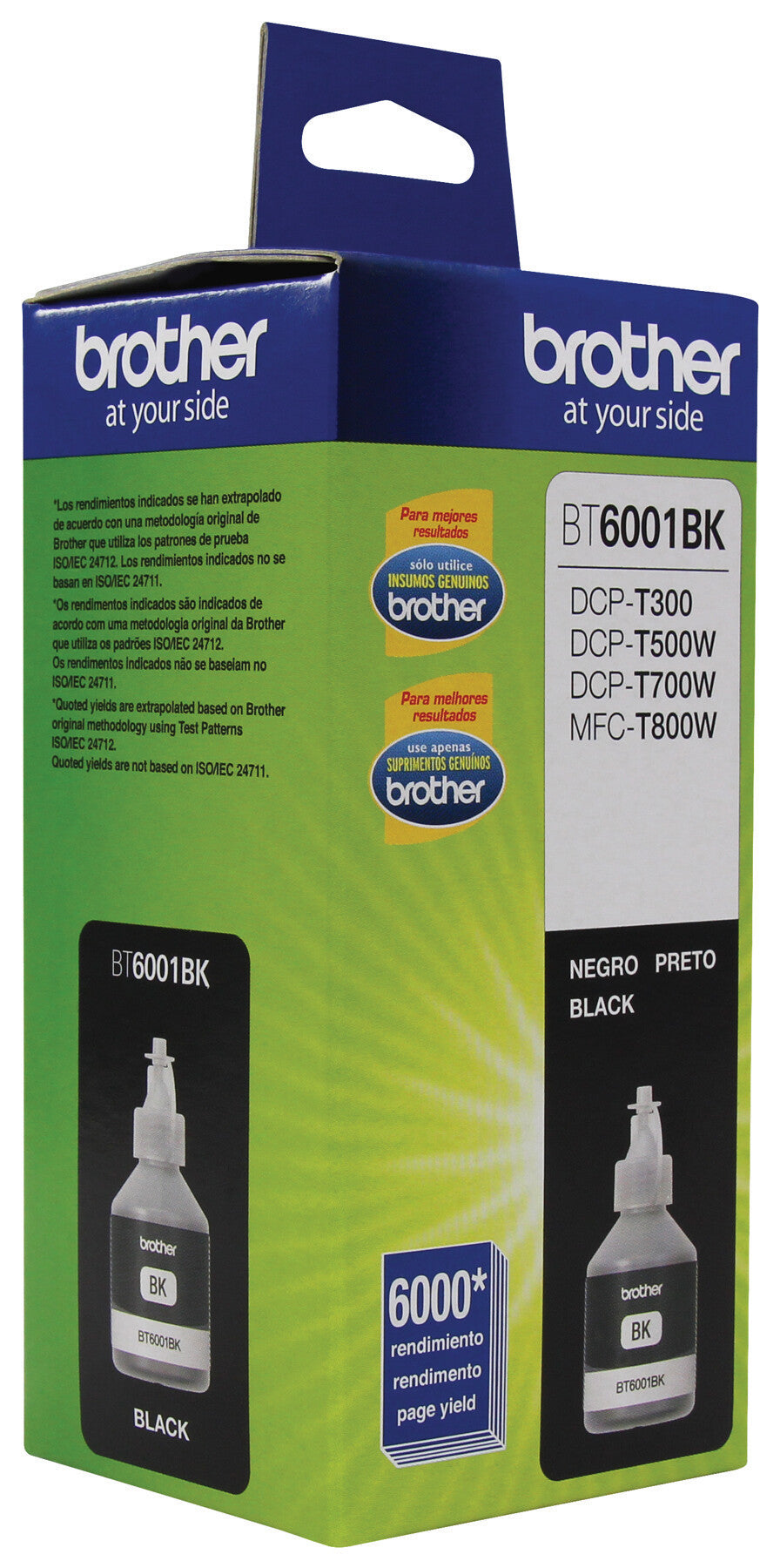 Brother BT6001BK cartucho de tinta 1 pieza(s) Original Extra (Súper) alto rendimiento Negro