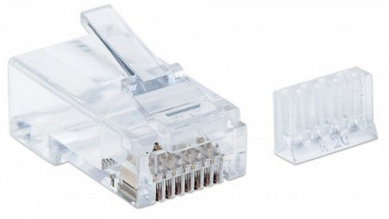 Intellinet PLUG RJ45 CAT6 MULTIFILAR UTP BOTE 90 PZAS ORO 50-MICRAS PRO