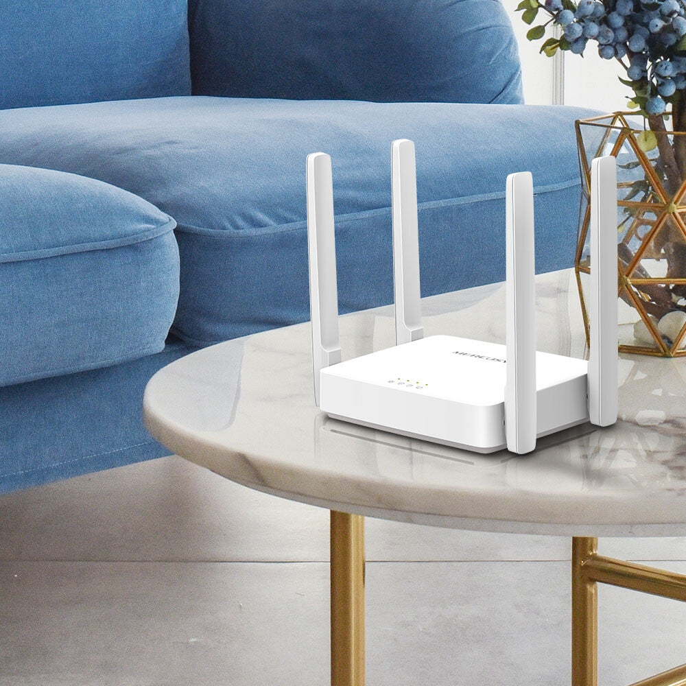 Mercusys AC10 router inalámbrico Ethernet rápido Doble banda (2,4 GHz / 5 GHz) Blanco