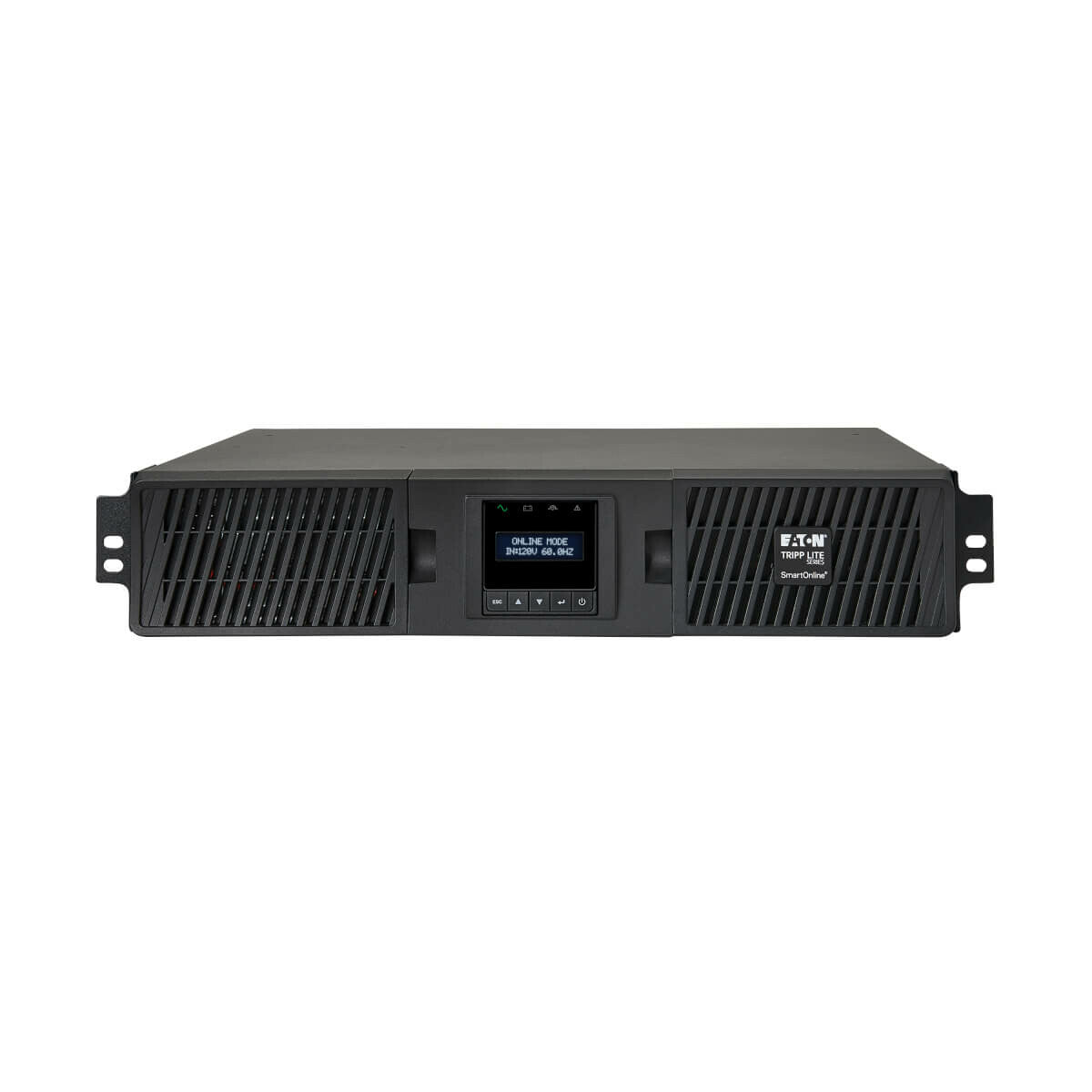 Tripp Lite SU3000RTXLCD2U SmartOnLine 3000VA 2700 W 120 V UPS de doble conversión - 7 Tomas de corriente, funcionamiento ampliado, opción de tarjeta de red, LCD, USB, DB9, 2U en rack/Torre