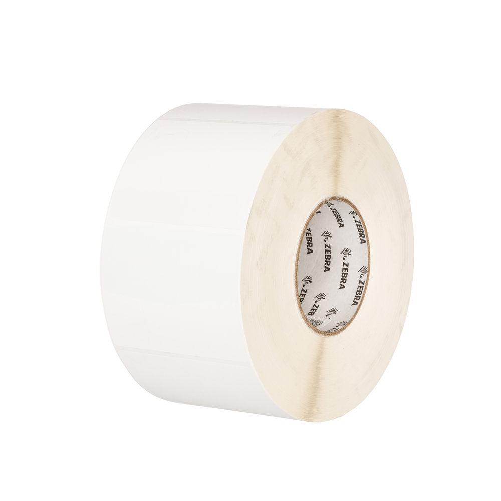 Kimdura Zebra Polypropylene Label 1"x2" TT 4000T Removable High-Performance Adhesive 1" Core 1025/roll 1Box