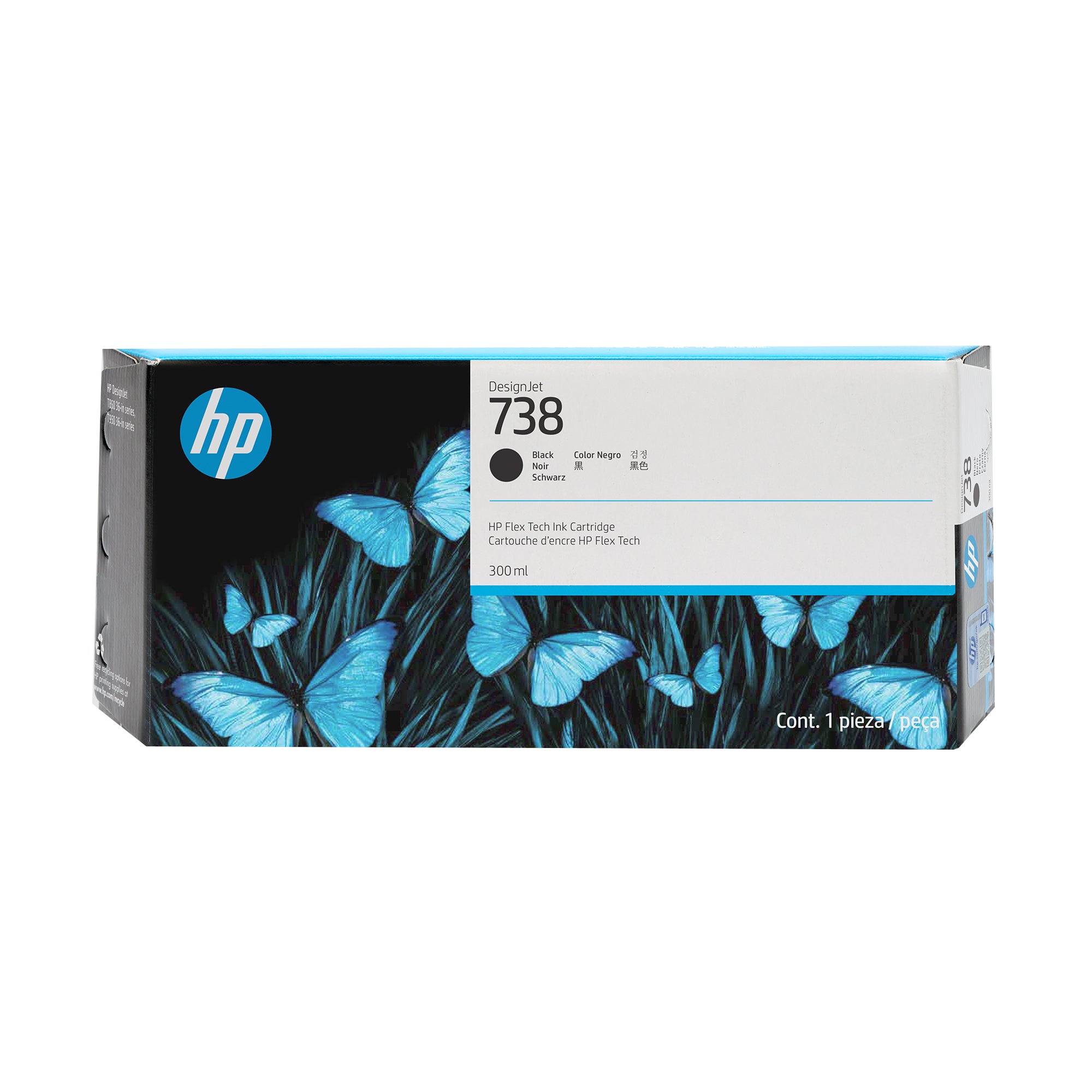 Tinta HP DesignJet 738 300ml Color Negro