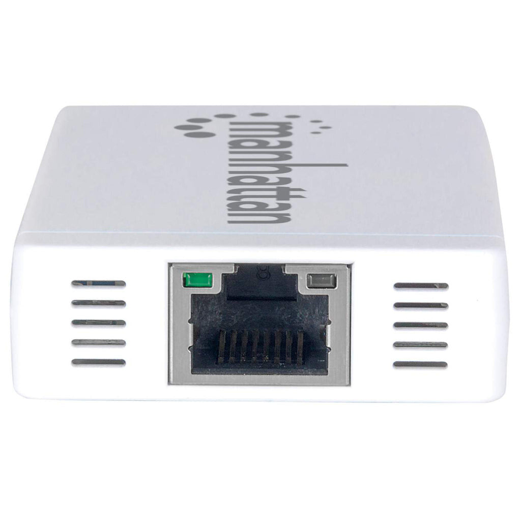 Manhattan Hub de 3 puertos USB 3.0 con Adaptador Gigabit Ethernet
