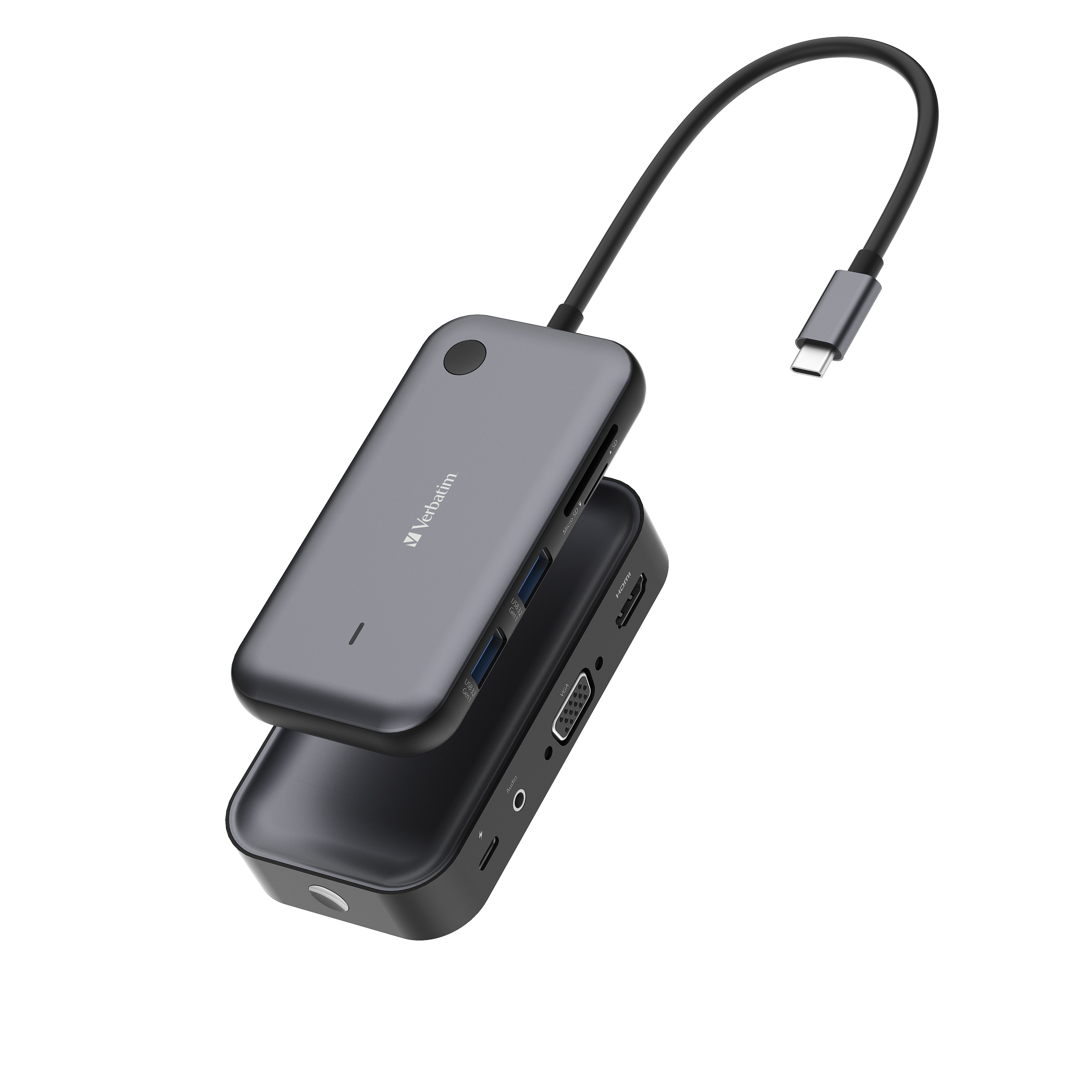 Verbatim Wireless USB-C Adapter with QCast Mirror Card Reader WDA-01