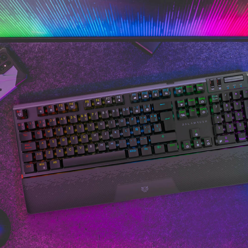Balam Rush BR-936781 teclado Juego USB Negro