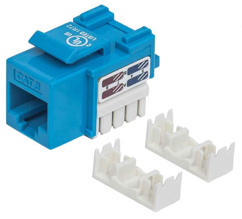 Intellinet JACK RJ45 CAT6 KEYSTONE DE IMPACTO AZUL
