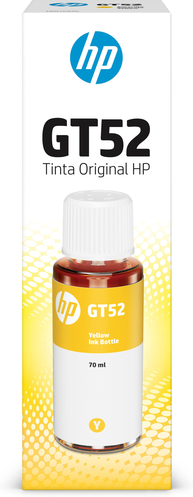 HP Botella de tinta original amarilla GT52