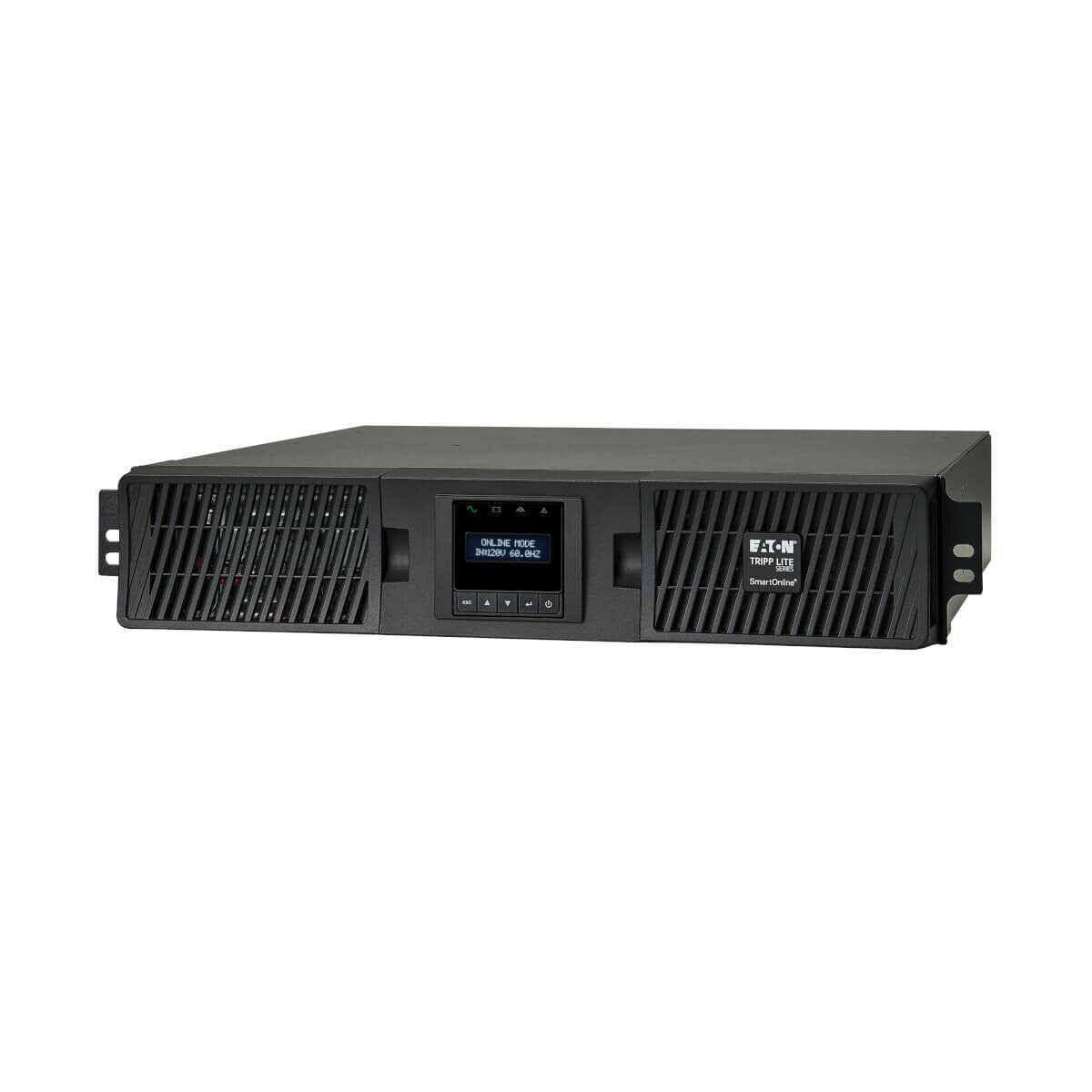 Tripp Lite SU3000RTXLCD2U SmartOnLine 3000VA 2700 W 120 V UPS de doble conversión - 7 Tomas de corriente, funcionamiento ampliado, opción de tarjeta de red, LCD, USB, DB9, 2U en rack/Torre