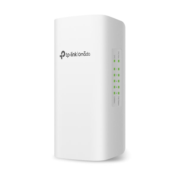 SWITCH | TP-LINK | SG2005P-PD | 5 PUERTOS GIGABIT | 1 POE++ IN | 4 POE+ | OMADA SMART | PARA EXTERIOR | IP 55 | HASTA 200M DE DISTACIA POE