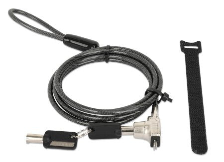 Manhattan Candado Laptop Nano llave 1.8mts gris