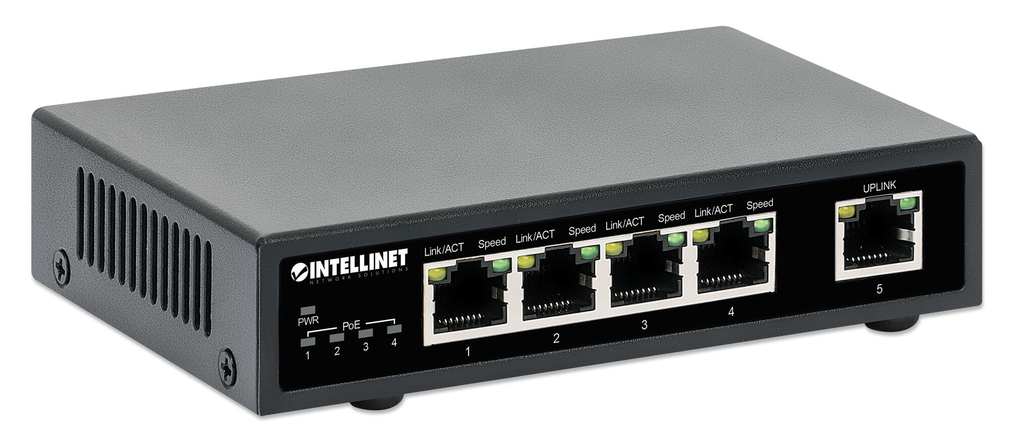 Intellinet Switch PoE+ con 5 puertos Gigabit