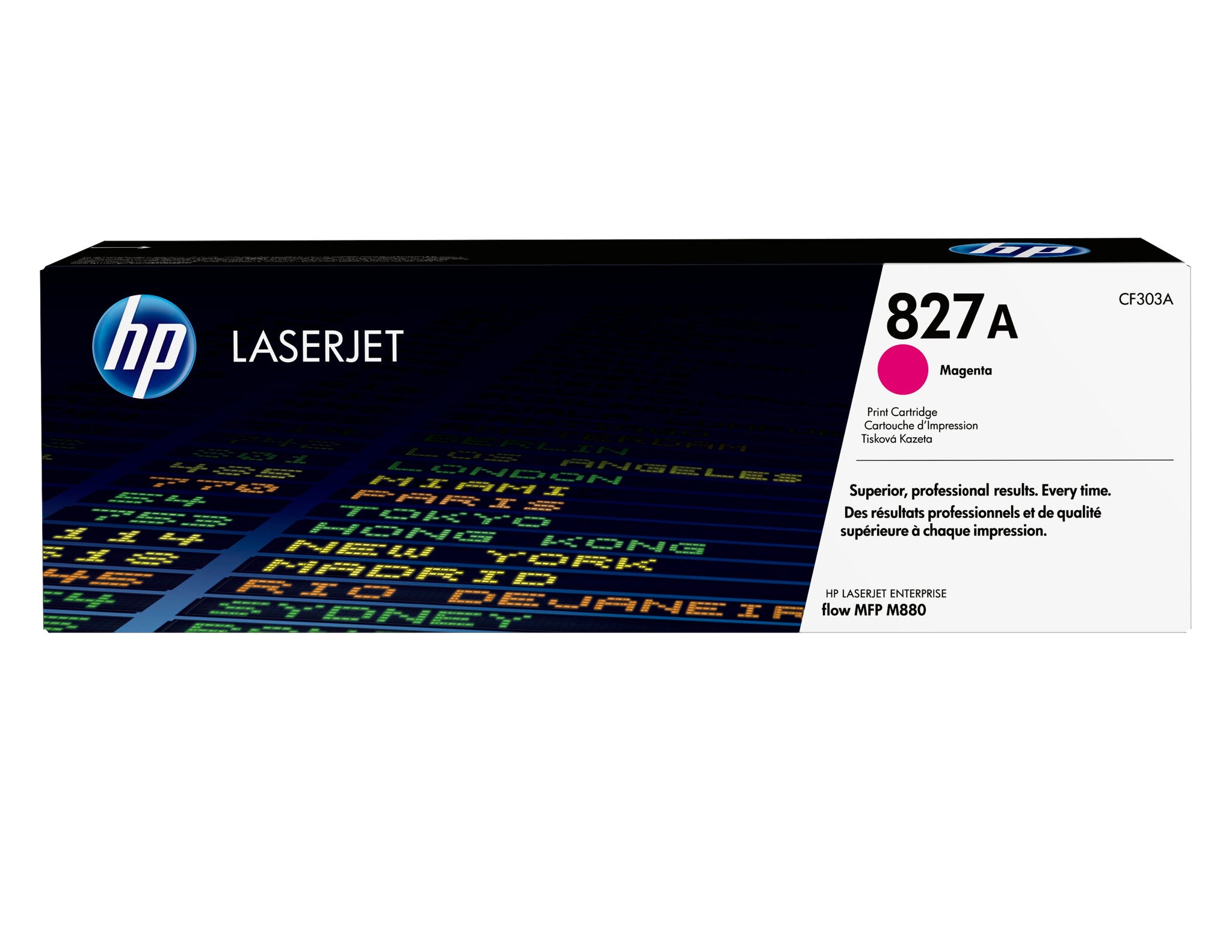 HP Cartucho original de tóner magenta 827A LaserJet