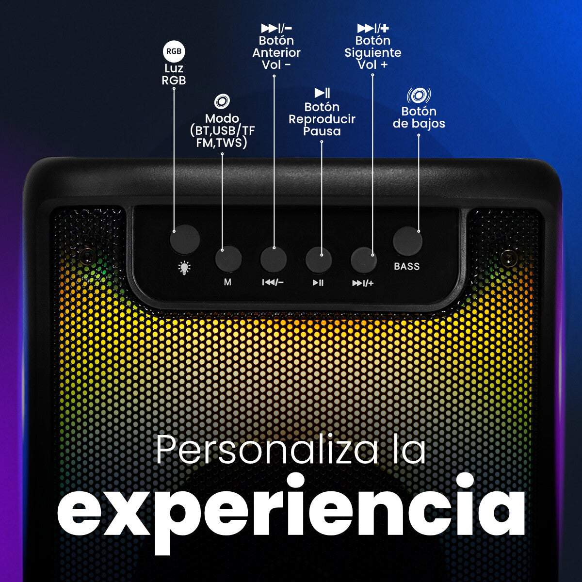 Vorago KSP-205 altavoz portátil y para fiesta Altavoz portátil estéreo Negro 10 W