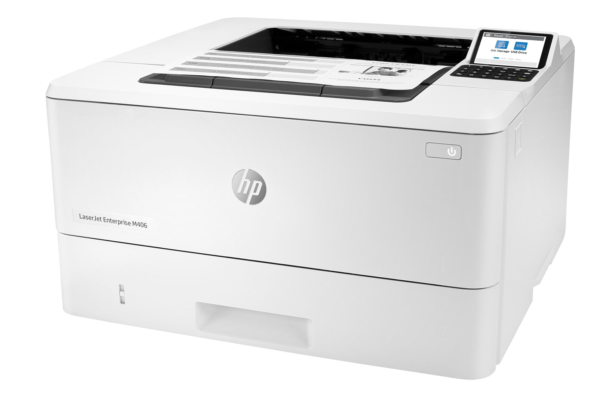 HP LaserJet Enterprise M406dn Blanco y negro Impresora, Ethernet solamente; A doble cara