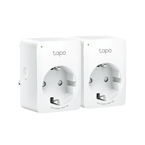 Mini tomacorriente inteligente Wi-Fi, 100 - 120V~, 50/60Hz, 15.0A, compatible con Amazon Alexa y Google Assistant, color blanco.