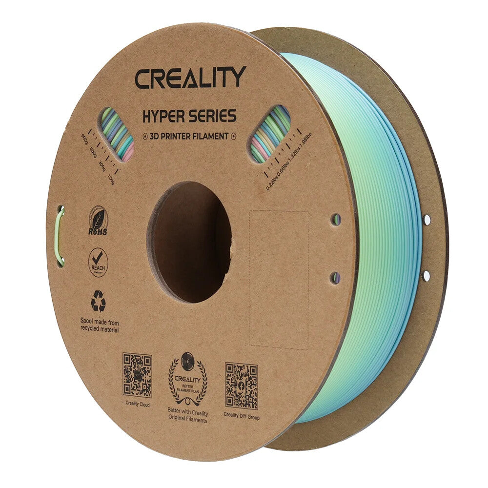 Creality 3301010424 material de impresión 3D Ácido poliláctico (PLA) Azul, Verde, Rosa 1 kg