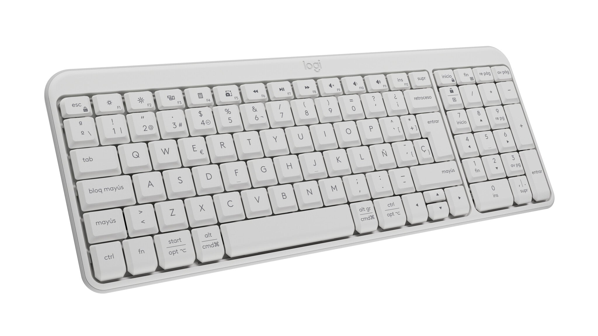 Logitech 920-013446 teclado Universal Bluetooth QWERTY Español Blanco