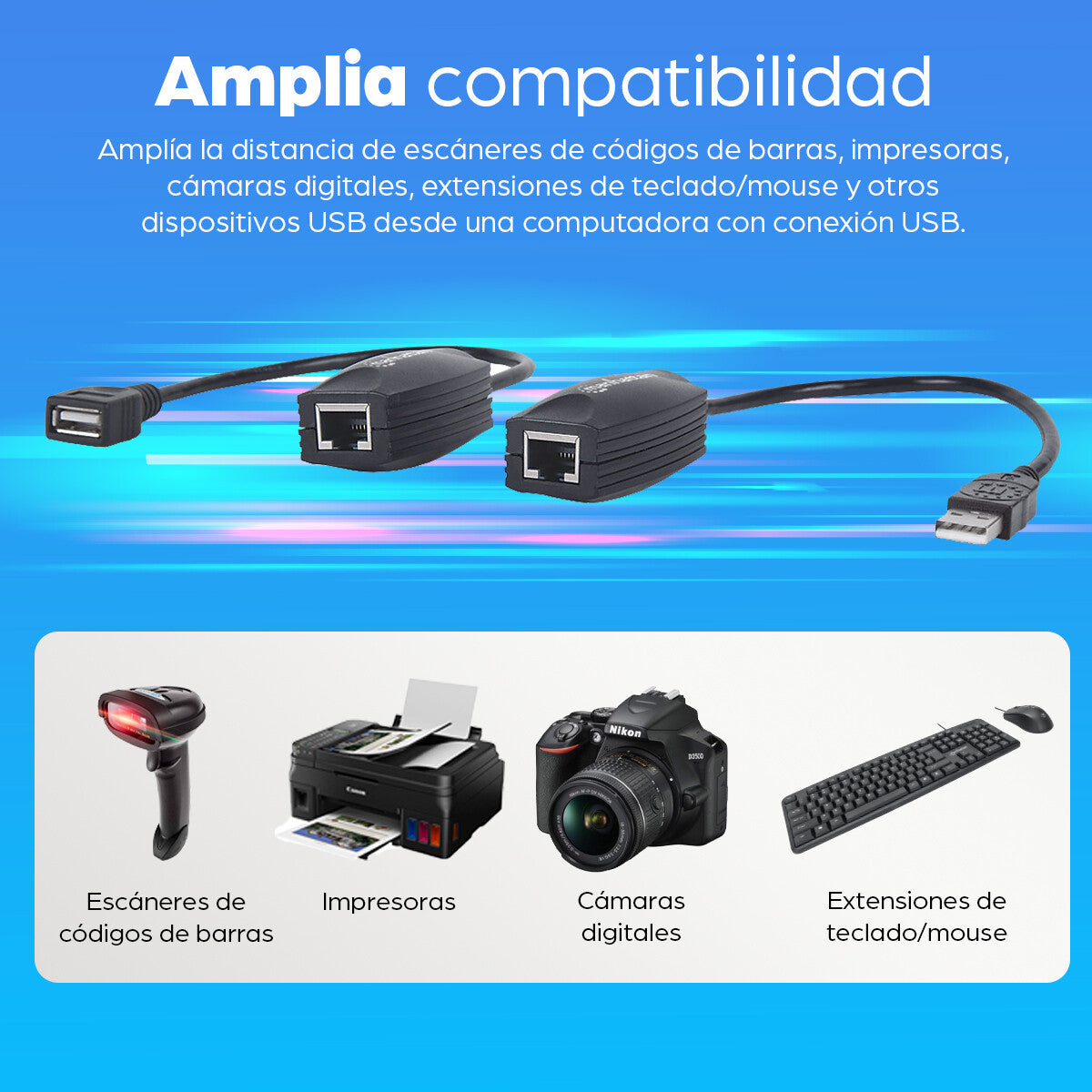 Manhattan Extensor de línea USB