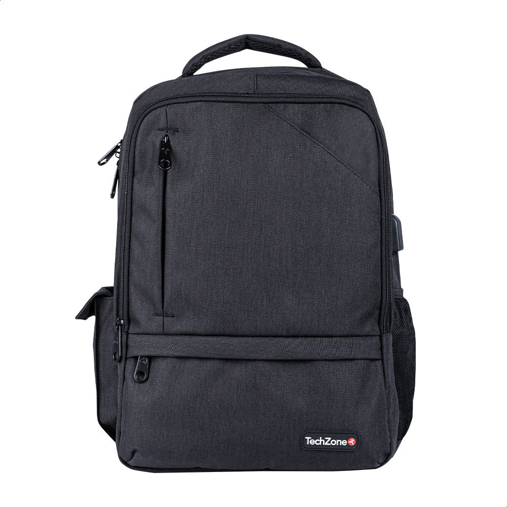 TechZone TZ21LBP09 mochila Mochila casual Negro Nylon, Poliéster